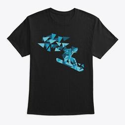 Boarder Geometric Winter Hanes Tagless Tee T-shirt