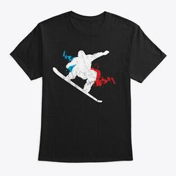 Boarder Splash Winter Sport Hanes Tagless Tee T-shirt